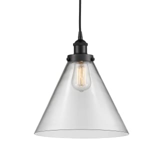 A thumbnail of the Innovations Lighting 616-1PH-15-12-L Cone Pendant Matte Black / Clear