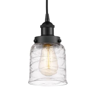 A thumbnail of the Innovations Lighting 616-1PH-10-5 Bell Pendant Matte Black / Deco Swirl