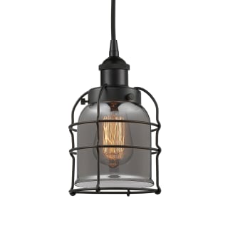 A thumbnail of the Innovations Lighting 616-1PH-10-6 Bell Cage Pendant Matte Black / Plated Smoke