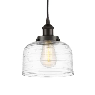 A thumbnail of the Innovations Lighting 616-1PH-10-8 Bell Pendant Oil Rubbed Bronze / Clear Deco Swirl