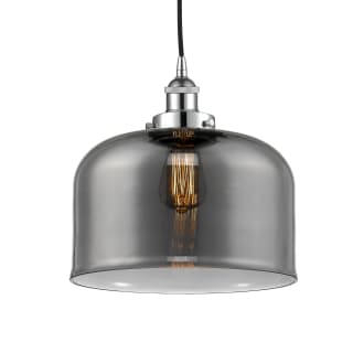 A thumbnail of the Innovations Lighting 616-1PH-12-12-L Bell Pendant Polished Chrome / Plated Smoke