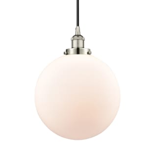 A thumbnail of the Innovations Lighting 616-1PH-16-12 Beacon Pendant Polished Nickel / Matte White