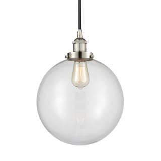 A thumbnail of the Innovations Lighting 616-1PH-16-12 Beacon Pendant Polished Nickel / Clear