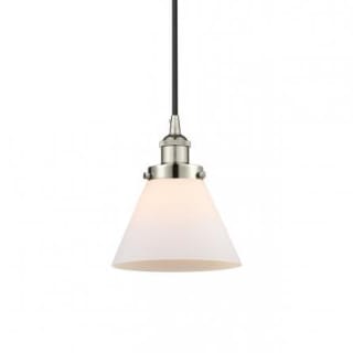 A thumbnail of the Innovations Lighting 616-1PH-10-8 Cone Pendant Polished Nickel / Matte White