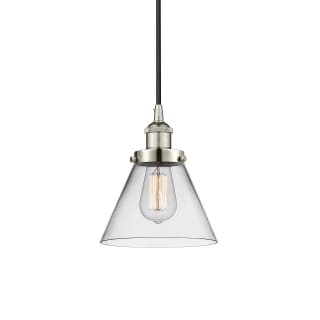 A thumbnail of the Innovations Lighting 616-1PH-10-8 Cone Pendant Polished Nickel / Clear