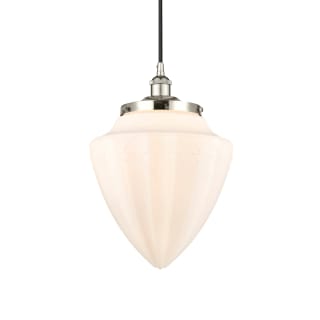 A thumbnail of the Innovations Lighting 616-1PH-17-12 Bullet Pendant Polished Nickel / Matte White