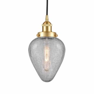 A thumbnail of the Innovations Lighting 616-1PH-10-7 Geneseo Pendant Satin Gold / Clear Crackled