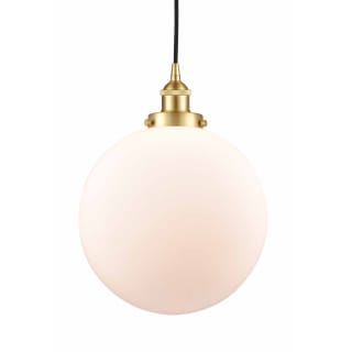 A thumbnail of the Innovations Lighting 616-1PH-16-12 Beacon Pendant Satin Gold / Matte White