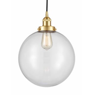 A thumbnail of the Innovations Lighting 616-1PH-16-12 Beacon Pendant Satin Gold / Clear