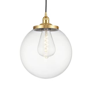 A thumbnail of the Innovations Lighting 616-1PH-18-14 Beacon Pendant Satin Gold / Clear