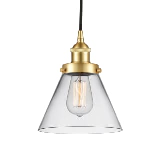 A thumbnail of the Innovations Lighting 616-1PH-10-8 Cone Pendant Satin Gold / Clear