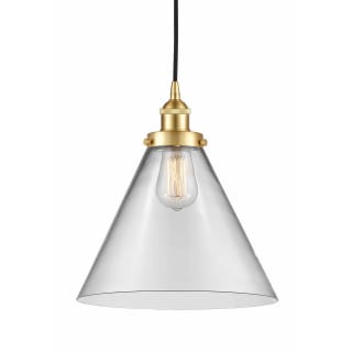 A thumbnail of the Innovations Lighting 616-1PH-15-12-L Cone Pendant Satin Gold / Clear