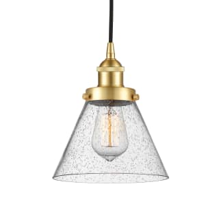 A thumbnail of the Innovations Lighting 616-1PH-10-8 Cone Pendant Satin Gold / Seedy