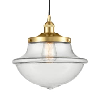 A thumbnail of the Innovations Lighting 616-1PH-12-12 Oxford Pendant Satin Gold / Clear