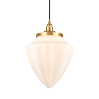 A thumbnail of the Innovations Lighting 616-1PH-17-12 Bullet Pendant Satin Gold / Matte White