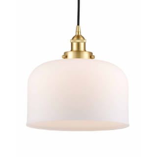 A thumbnail of the Innovations Lighting 616-1PH-12-12-L Bell Pendant Satin Gold / Matte White