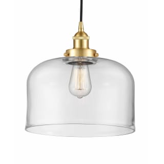 A thumbnail of the Innovations Lighting 616-1PH-12-12-L Bell Pendant Satin Gold / Clear