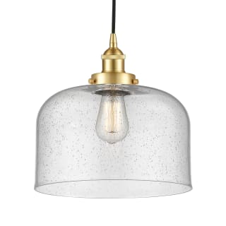 A thumbnail of the Innovations Lighting 616-1PH-12-12-L Bell Pendant Satin Gold / Seedy