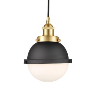 A thumbnail of the Innovations Lighting 616-1PH-10-7 Hampden Pendant Satin Gold / Matte White