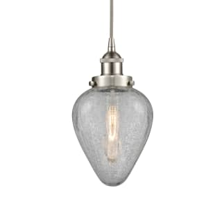 A thumbnail of the Innovations Lighting 616-1PH-10-7 Geneseo Pendant Brushed Satin Nickel / Clear Crackled