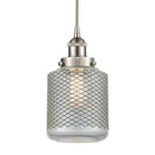 A thumbnail of the Innovations Lighting 616-1PH-12-6 Stanton Pendant Brushed Satin Nickel / Clear Wire Mesh