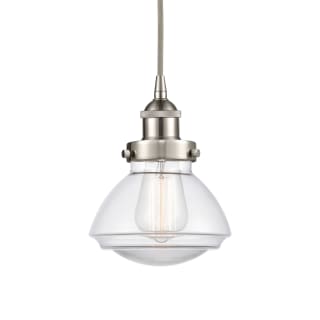 A thumbnail of the Innovations Lighting 616-1PH-9-7 Olean Pendant Brushed Satin Nickel / Clear