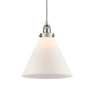 A thumbnail of the Innovations Lighting 616-1PH-15-12-L Cone Pendant Brushed Satin Nickel / Matte White