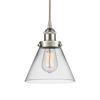 A thumbnail of the Innovations Lighting 616-1PH-10-8 Cone Pendant Brushed Satin Nickel / Clear