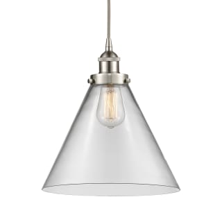 A thumbnail of the Innovations Lighting 616-1PH-15-12-L Cone Pendant Brushed Satin Nickel / Clear