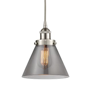 A thumbnail of the Innovations Lighting 616-1PH-10-8 Cone Pendant Brushed Satin Nickel / Plated Smoke