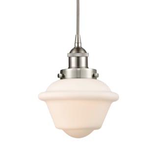 A thumbnail of the Innovations Lighting 616-1PH-10-8 Oxford Pendant Brushed Satin Nickel / Matte White