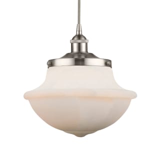 A thumbnail of the Innovations Lighting 616-1PH-12-12 Oxford Pendant Brushed Satin Nickel / Matte White