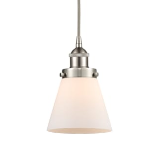 A thumbnail of the Innovations Lighting 616-1PH-10-6 Cone Pendant Brushed Satin Nickel / Matte White
