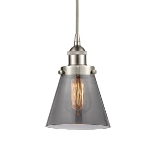 A thumbnail of the Innovations Lighting 616-1PH-10-6 Cone Pendant Brushed Satin Nickel / Plated Smoke