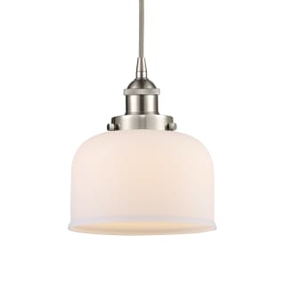 A thumbnail of the Innovations Lighting 616-1PH-10-8 Bell Pendant Brushed Satin Nickel / Matte White
