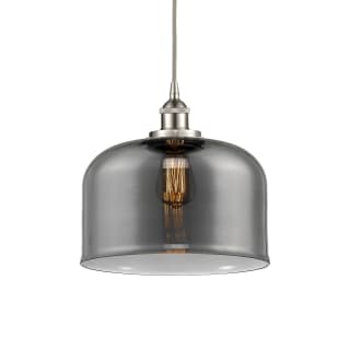 A thumbnail of the Innovations Lighting 616-1PH-12-12-L Bell Pendant Brushed Satin Nickel / Plated Smoke