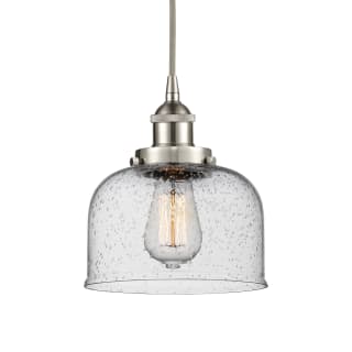 A thumbnail of the Innovations Lighting 616-1PH-10-8 Bell Pendant Brushed Satin Nickel / Seedy