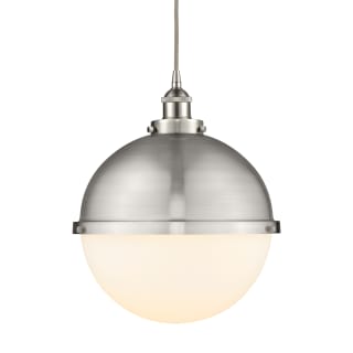 A thumbnail of the Innovations Lighting 616-1PH-16-13 Hampden Pendant Brushed Satin Nickel / Matte White