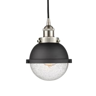 A thumbnail of the Innovations Lighting 616-1PH-10-7 Hampden Pendant Brushed Satin Nickel / Matte Black / Seedy