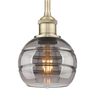 A thumbnail of the Innovations Lighting 616-1S 7 6 Rochester Pendant Antique Brass / Light Smoke