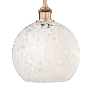 A thumbnail of the Innovations Lighting 616-1S 11 10 White Mouchette Pendant Antique Copper