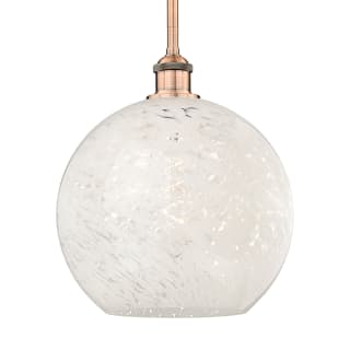 A thumbnail of the Innovations Lighting 616-1S 13 12 White Mouchette Pendant Antique Copper