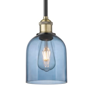 A thumbnail of the Innovations Lighting 616-1S 9 6 Bella Pendant Black Antique Brass / Princess Blue