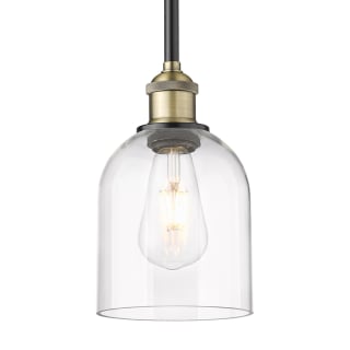 A thumbnail of the Innovations Lighting 616-1S 9 6 Bella Pendant Black Antique Brass / Clear