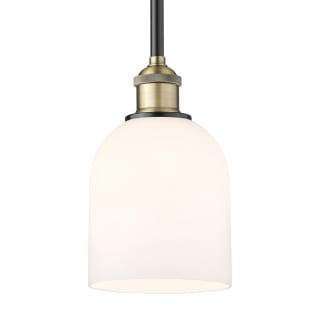 A thumbnail of the Innovations Lighting 616-1S 9 6 Bella Pendant Black Antique Brass / Glossy White