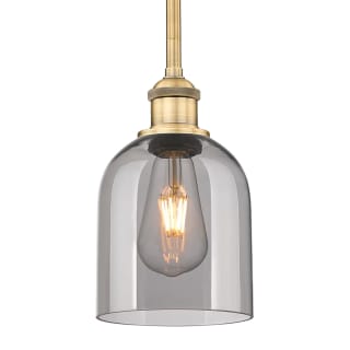 A thumbnail of the Innovations Lighting 616-1S 9 6 Bella Pendant Brushed Brass / Light Smoke