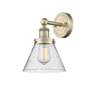 A thumbnail of the Innovations Lighting 616-1W-12-8 Cone Sconce Antique Brass / Seedy
