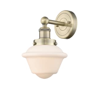 A thumbnail of the Innovations Lighting 616-1W-10-7 Oxford Sconce Antique Brass / Matte White