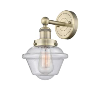 A thumbnail of the Innovations Lighting 616-1W-10-7 Oxford Sconce Antique Brass / Seedy