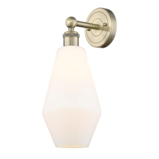 A thumbnail of the Innovations Lighting 616-1W-17-7 Cindyrella Sconce Antique Brass / Cased Matte White